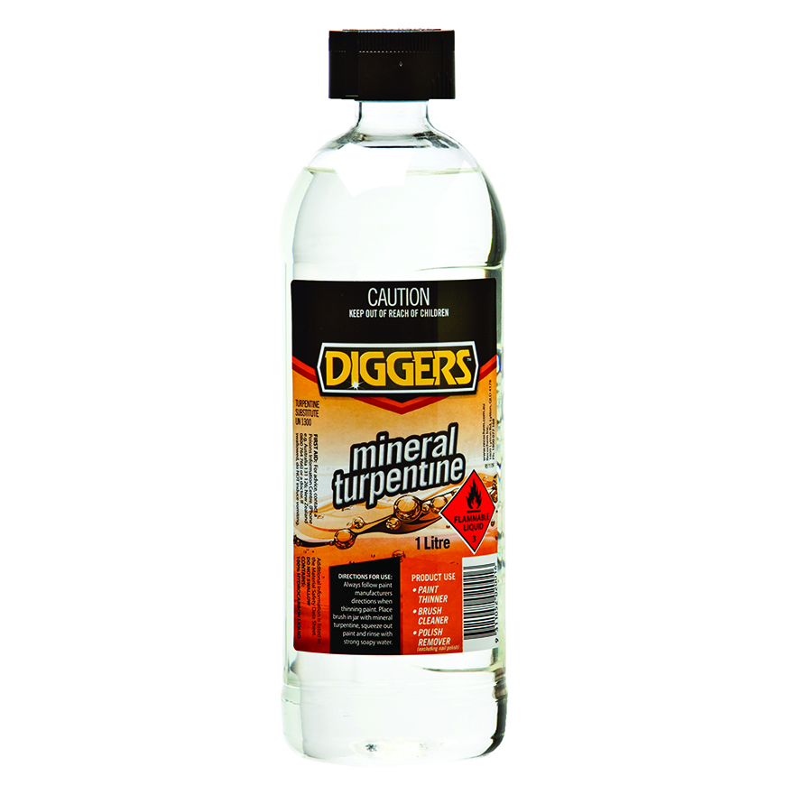 Diggers Mineral Turpentine 1L Inspirations Paint